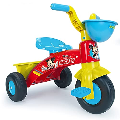 INJUSA- Triciclo Baby Trico Mickey Mouse Disney Infantil, Color Rojo (3530)