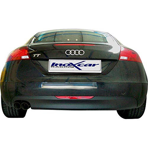 InoXcar autt.03. RA – – Silenciador trasero deportivo de acero inoxidable con Silencioso Para Audi TT 2.0 Tfsi (200 PS), a partir de año 06, 2 x 80 mm Racing InoXcar autt.03. RA – – Silenciador trasero deportivo de acero inoxidable con Silencioso Para Audi TT 2.0 Tfsi (200 PS), a partir de año 06, 2 x 80 mm Racing