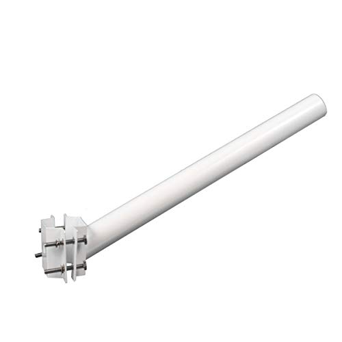 Jandei - Soporte para farola led pared y poste diámetro exterior tubo 47mm color blanco con tornillería