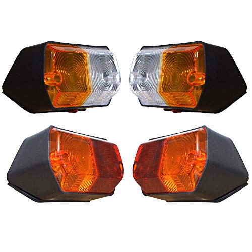 Juego de luces traseras y intermitentes laterales con bombillas de 12 V, apto para Fiat Tractor 250 250DT 300 300DT 300J 350 350DT 400 400DT Juego de luces traseras y intermitentes laterales con bombillas de 12 V, apto para Fiat Tractor 250 250DT 300 300DT 300J 350 350DT 400 400DT