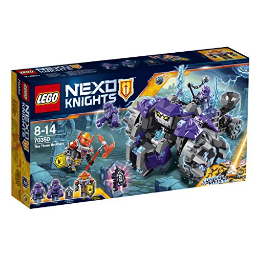 LEGO Nexo Knights - Los Tres Hermanos, Set de Construcción con Criaturas de Piedras de Juguete y Guerreros (70350)
