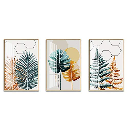 Life Accessories Nordic Mural Triple Combination Living Room Background Wall Decoration Painting Porch Dining Room Hanging Painting Crystal Porcelain Painting