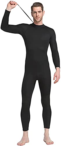 Moda 1,5 mm Trajes húmedos negros completos para hombre Mujer Neopreno Neopreno One Piece Sunscreen Traje de buceo térmico duradero Natación Surfing (Color : Black, Size : XX-Large)