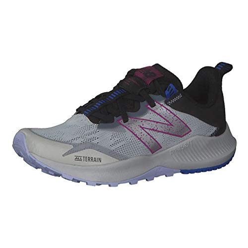 New Balance Nitrel v4 Trail, Zapatillas Mujer, Gris Aluminio Ligero, 40.5 EU