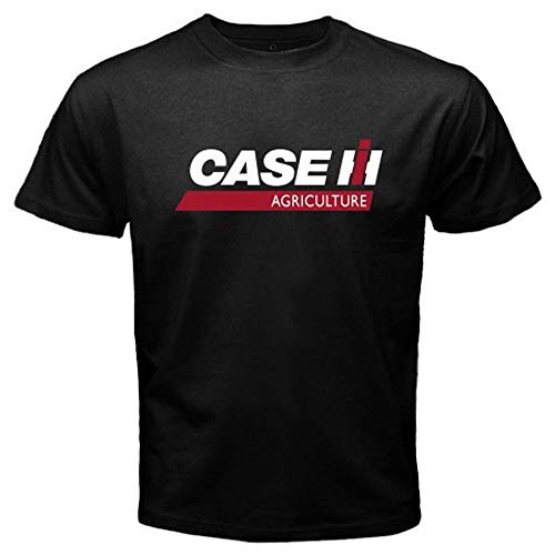 New Case IH Tractor Agriculture Logo Men's Black T-Shirt