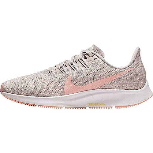 Nike Air Zoom Pegasus 36, Zapatillas de Trail Running Mujer, Multicolor (Pumice/Pink Quartz/Vast Grey 200), 38 EU
