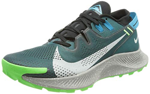 Nike Pegasus Trail 2, Zapatillas para Correr Hombre, Dk Teal Green LT Silver Black LT Blue Fury Green Strike, 43 EU