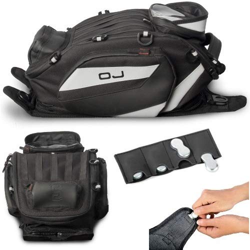 para Triumph Trophy 1215 SE ABS TANKTASCHE para MOTORRÄDER OJ M165+M115 Wide 14-24LT Bolsillo con Universal fijación de GÜRTELN o imanes 26X40X15-23 cm para Triumph Trophy 1215 SE ABS TANKTASCHE para MOTORRÄDER OJ M165+M115 Wide 14-24LT Bolsillo con Universal fijación de GÜRTELN o imanes 26X40X15-23 cm