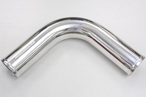 Pipa de la aleación de aluminio, 90 grados o 2.36 (60 mm), L 12"(300 mm), cromo polaco, pipa del refrigerador intermedio, tubo de aspiración y uso Universal