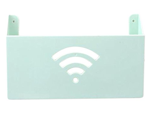 Ruikey WiFi Caja de Almacenamiento de Router Caja de Almacenamiento de la Revista Decoración Pared de suspensión Creativa Set-Top Caja Estante Estante (Verde)