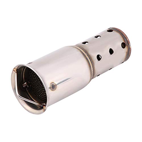 Silenciador de tubo de escape, silenciador de tubo de escape de motocicleta universal de 51 mm Eliminador de sonido Insertar Eliminador de ruido DB Killer(two)