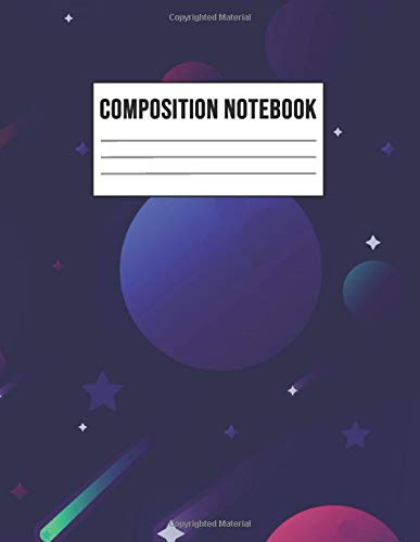 Space Primary Composition Notebook: Journal Composition Book Diary 8.5 x 11 Large - Draw and Write
