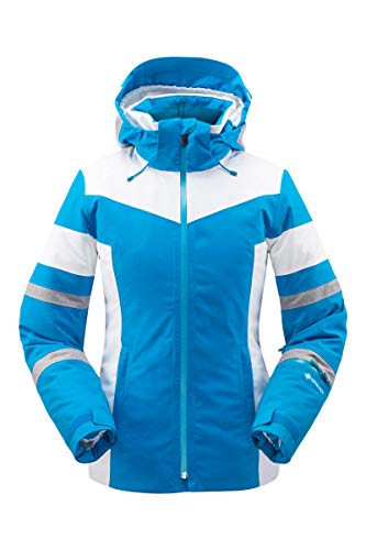 Spyder - Chaqueta de esquí deportiva Captivate Gore-Tex para mujer, Captivate Gore-tex - Chaqueta de esquí, Mujer, color Laguna, tamaño 10