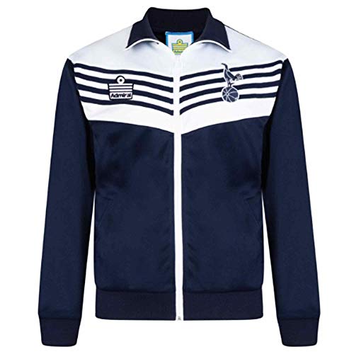 THFC - Chaqueta con Cremallera Oficial del Tottenham Hotspur (Spurs) de los años 70 (100% poliéster), Hombre, SDRET55 Spurs JKT, Azul, Extra-Large