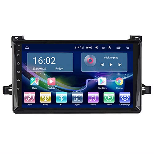 TIANDAO Android Autoradio Radio Doble DIN Sat Nav 2.5D Pantalla táctil Navegador GPS FM Am Reproductor de Control del Volante Adecuado para Toyota Prius 2016-2019(Color:WiFi 2G+32G)