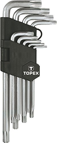 Topex 35D961 Juego 9 llaves hexagonales torx (largas)