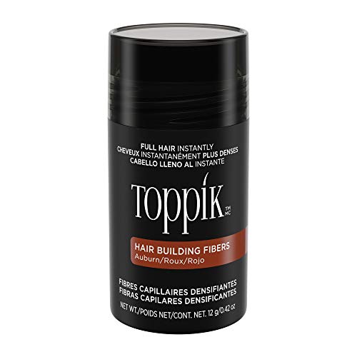 Toppik Fibras Capilares Rojizo, Fibras de Queratina para Crear más Densidad en el Cabello de Forma Inmediata, 12 g