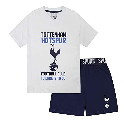 Tottenham Hotspur FC - Pijama corto para niño - Producto oficial - Blanco - 2-3 años