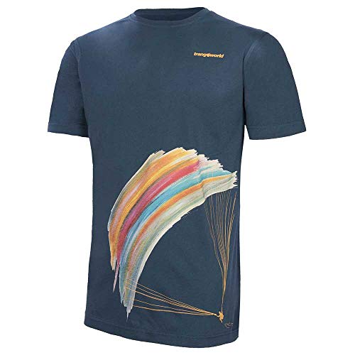 TRANGO Camiseta Parapente, Azul, L Hombre