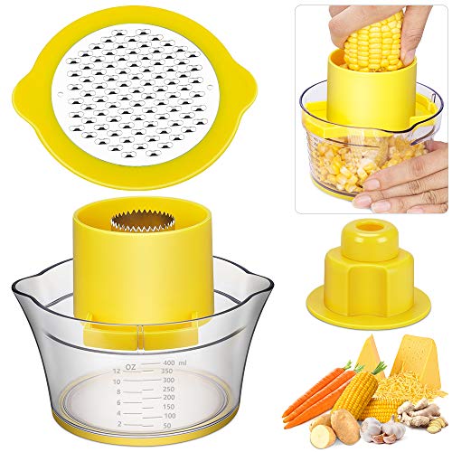 Trilladora de maíz,2 en 1 maíz Trilla Shucker/Rallador,Para maíz,jengibre,ajo,queso y otros alimentos