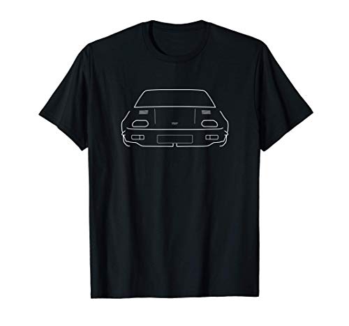 Triumph TR7 classic British sports car white outline Camiseta