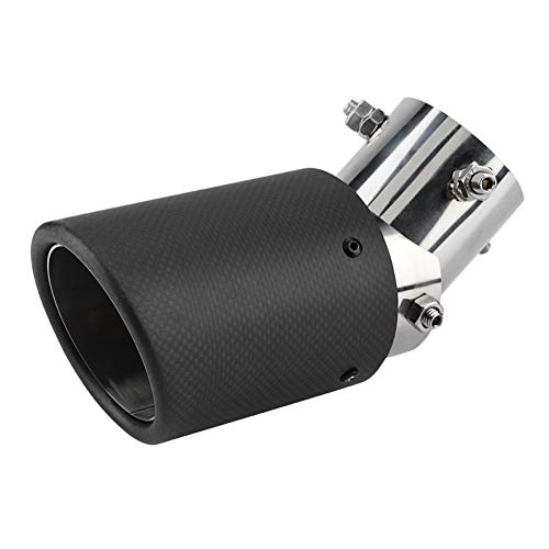 Tubo de escape de coche - Estilo de carbono Auto ajustable de un solo escape Tubo de escape Silenciador Tubo de escape Acero inoxidable Extremo cromado 63-89 mm Tubo de escape de coche - Estilo de carbono Auto ajustable de un solo escape Tubo de escape Silenciador Tubo de escape Acero inoxidable Extremo cromado 63-89 mm