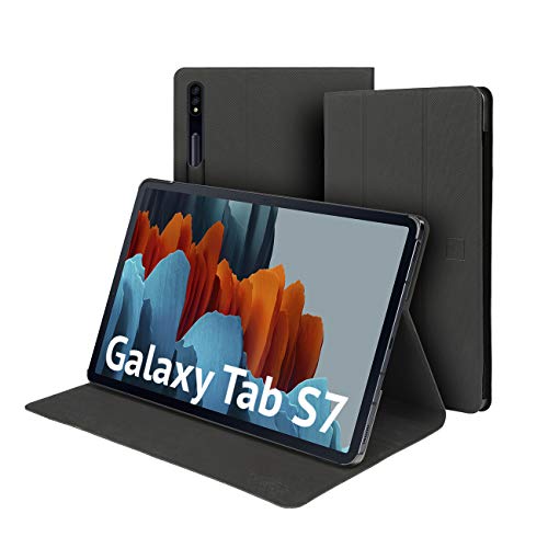 Tucano Funda para tablet compatible con Tab S7 11" 2020 ultra delgada, Rio Funda con tapa frontal, soporte para lápiz integrado, soporte para leer y escribir, trabajo en casa, estudio a distancia