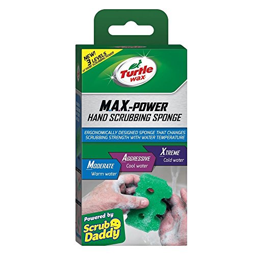 Turtle Wax Max Power - Esponja de limpieza de manos para pintura, grasa, suciedad y barro