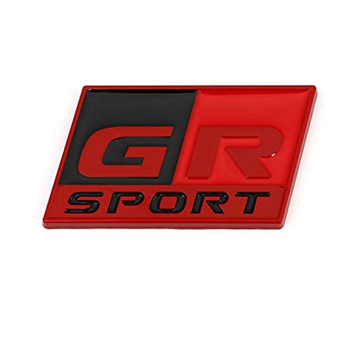 Uofr Etiqueta engomada del Coche GR Sport Logo Calcomanía Rejilla Delantera del capó para Toyota HV Yaris GRMN RZ RC RS Prius GR Sport Lexus Harrier GR Logo Sticker