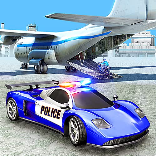 Us Police Cargo Plane Simulator 2019: Heavy Trailer Truck Tycoon Police Car Transporter Simulator Mania Adventure gratis para niños