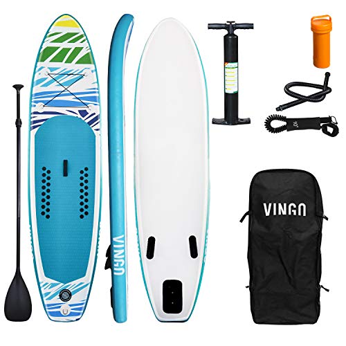 VINGO Tabla de surf de remo, hinchable, 330 x 76 x 15 cm, estable y ligera, accesorios completos, paquete de SUP prémium