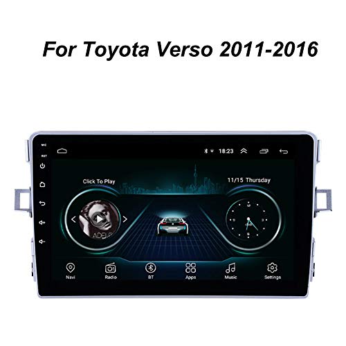 Visualización Táctil De 9 Pulgadas Para Toyota Verso 2011-2016, Protector De Visualización De Navegación Para Coche, Mirror Link Wifi Bluetooth Multimedia Reproductor De Video Estéreo,4g wifi 2g+32g