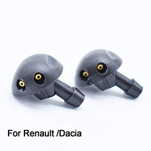 XUKEY Boquilla de la Lavadora del limpiaparabrisas Delantero x2 para Megane Scenic Logan Duster XUKEY Boquilla de la Lavadora del limpiaparabrisas Delantero x2 para Megane Scenic Logan Duster