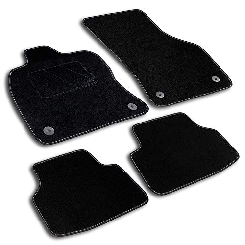 AFC de CLS vw04111 ajuste alfombrillas de pie negro Volkswagen Golf 1 Cabrio (Modelos a partir de 1979 hasta 1993 AFC de CLS vw04111 ajuste alfombrillas de pie negro Volkswagen Golf 1 Cabrio (Modelos a partir de 1979 hasta 1993