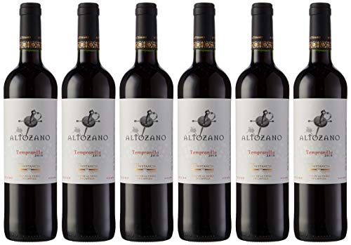 Altozano Tempranillo V.T Castilla Vino Tinto - 6 Botellas de 750 ml - Total: 4500 ml