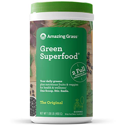 Amazing Grass Green SuperFood, 60-Servings, 17-Ounce Tub