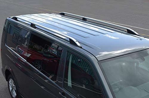 Barras de techo para L2H1 T6 Transporter (2016+) aluminio plateado