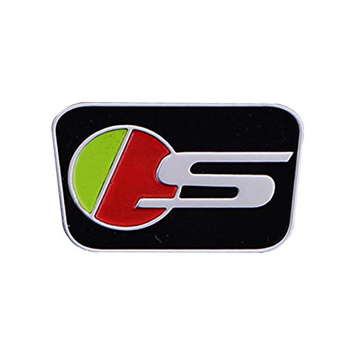 BLJS 1 Uds Emblema de Decoración Volante de Metal S/R Logo Marco de Ajuste Pegatina Accesorios Coche para Jaguar XEL XFL F-Pace E-Pace,S