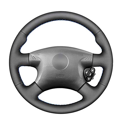 BUQDA Cubierta de Volante de Cuero Cosida a Mano para Coche, para Nissan Almera N16 X-Trail T30 Terrano 2 Almera Tino BUQDA Cubierta de Volante de Cuero Cosida a Mano para Coche, para Nissan Almera N16 X-Trail T30 Terrano 2 Almera Tino