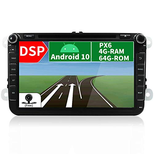 BWHTY Unidad Principal estéreo de Coche con Android 10 Doble DIN para VW Golf/Skoda/Seat/Passat/Polo Navegación GPS para Coche | 2G + 32G | Micrófono Canbus con cámara de Respaldo Gratis | 7 pulgad BWHTY Unidad Principal estéreo de Coche con Android 10 Doble DIN para VW Golf/Skoda/Seat/Passat/Polo Navegación GPS para Coche | 2G + 32G | Micrófono Canbus con cámara de Respaldo Gratis | 7 pulgad