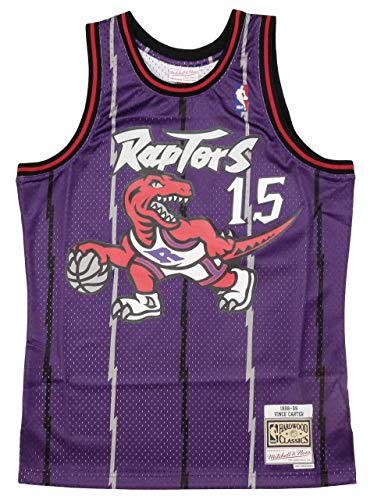 Camiseta Swingman vintage Mitchell & Ness Vince Carter Toronto Raptors Talla XL