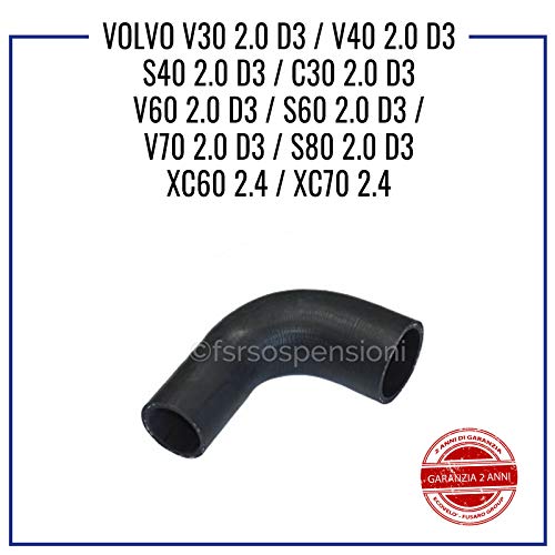 CONSISTENTE CON V O L V O V30 2.0 D3 - V40 2.0 D3 - S40 2.0 D3 - C30 2.0 D3 - V60 2.0 D3 - S60 2.0 D3 - V70 2.0 D3 - S80 2.0 D3 - XC60 2.4 - XC70 2.4 Manguito Intercooler Tubo de aire 31293663 CONSISTENTE CON V O L V O V30 2.0 D3 - V40 2.0 D3 - S40 2.0 D3 - C30 2.0 D3 - V60 2.0 D3 - S60 2.0 D3 - V70 2.0 D3 - S80 2.0 D3 - XC60 2.4 - XC70 2.4 Manguito Intercooler Tubo de aire 31293663