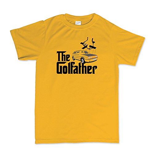 Customised Perfection - Camiseta - Estampado - Tripulación - Manga Corta - Hombre Amarillo dorado L