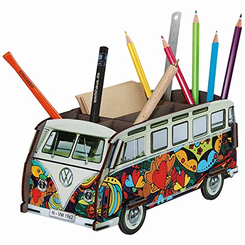 'de casa – Lápices de Box "VW Bus T1 Bulli Corazones, arte pop de Edition (we2088)