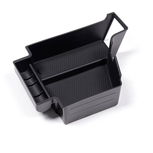 DIYUCAR - Caja de almacenamiento central, color negro para S90 XC90 V90CC 2017 2018, soporte de contenedor de coche, accesorios para XC60 2018