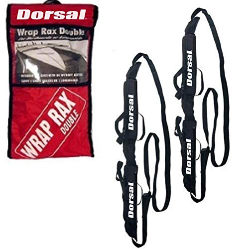 DORSAL Wrap-Rax Deluxe Double Soft Rack Pads and Straps - Surfboards and Longboards