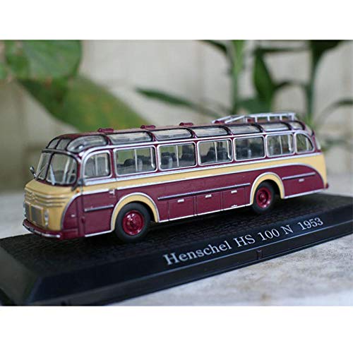 doudouTU Aleación 1/72 Escala Simulación De Metal Modelo De Autobús Coche De Juguete HS 100N 1953 Aleación De Autobús Fundición A Presión Vehículo Clásico Modelo Estático Colección Regalo