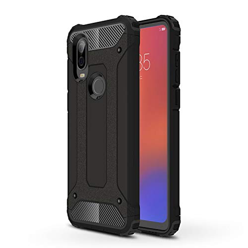 DYIGO Funda para Motorola One Vision,Funda Protectora sólida y Duradera, airbag de Cuatro Esquinas,Caja del teléfono Anti-caída(Negro)