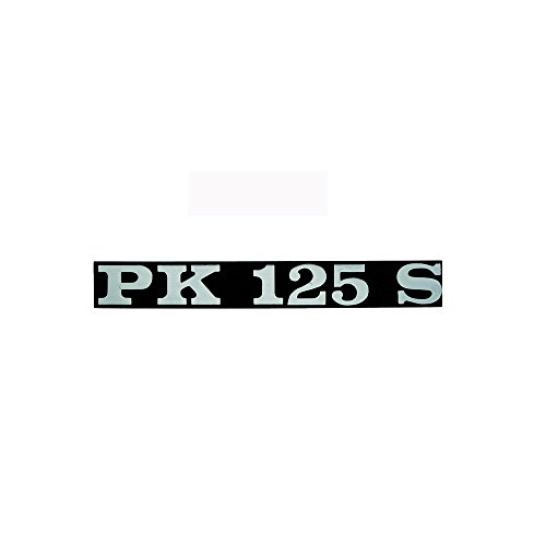 Emblema/Texto 'PK 125 S' para Vespa PK 125 S – 2 Pins 132 x 17 mm Distancia Entre Orificios 80 mm
