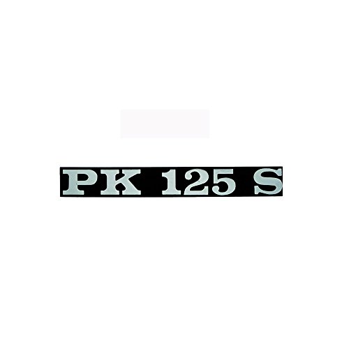 Emblema/Texto 'PK 125 S' para Vespa PK 125 S – 2 Pins 132 x 17 mm Distancia Entre Orificios 80 mm Emblema/Texto 'PK 125 S' para Vespa PK 125 S – 2 Pins 132 x 17 mm Distancia Entre Orificios 80 mm